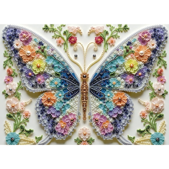 Butterfly Puzzles for Adults 1000 Pieces, Challenging Colorful Flower Jigsaw Puzzles 1000 Pieces, Unique Animal Plant 1000 Piece Puzzle for Adults, Great Gift for Butterfly Lovers