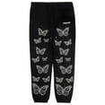 thumbnail image 1 of Butterfly Rhinestone Sweatpant - Black, 1 of 5