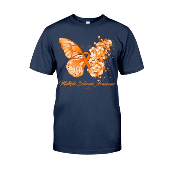 Butterfly Ribbon Multiple Sclerosis Awareness Classic T-Shirt