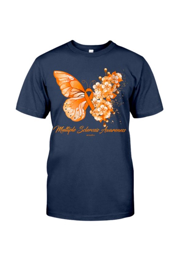Butterfly Ribbon Multiple Sclerosis Awareness Classic T-Shirt