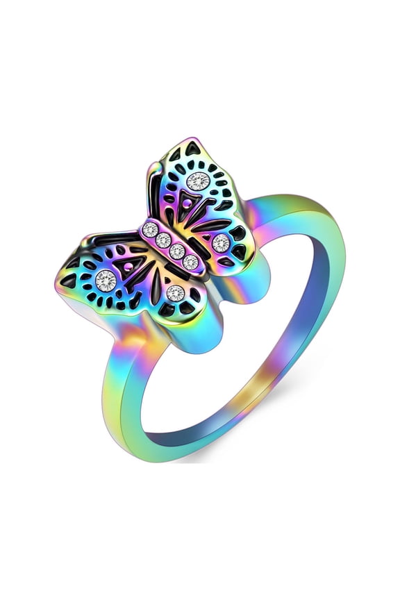 Butterfly Ring Cremation Jewelry for Ashes Keepsake Jewelry Urns Ring Memorial Jewelry Finger Ring