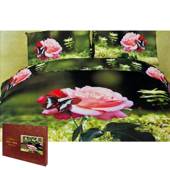 Butterfly Rose Queen Size Bedding Set