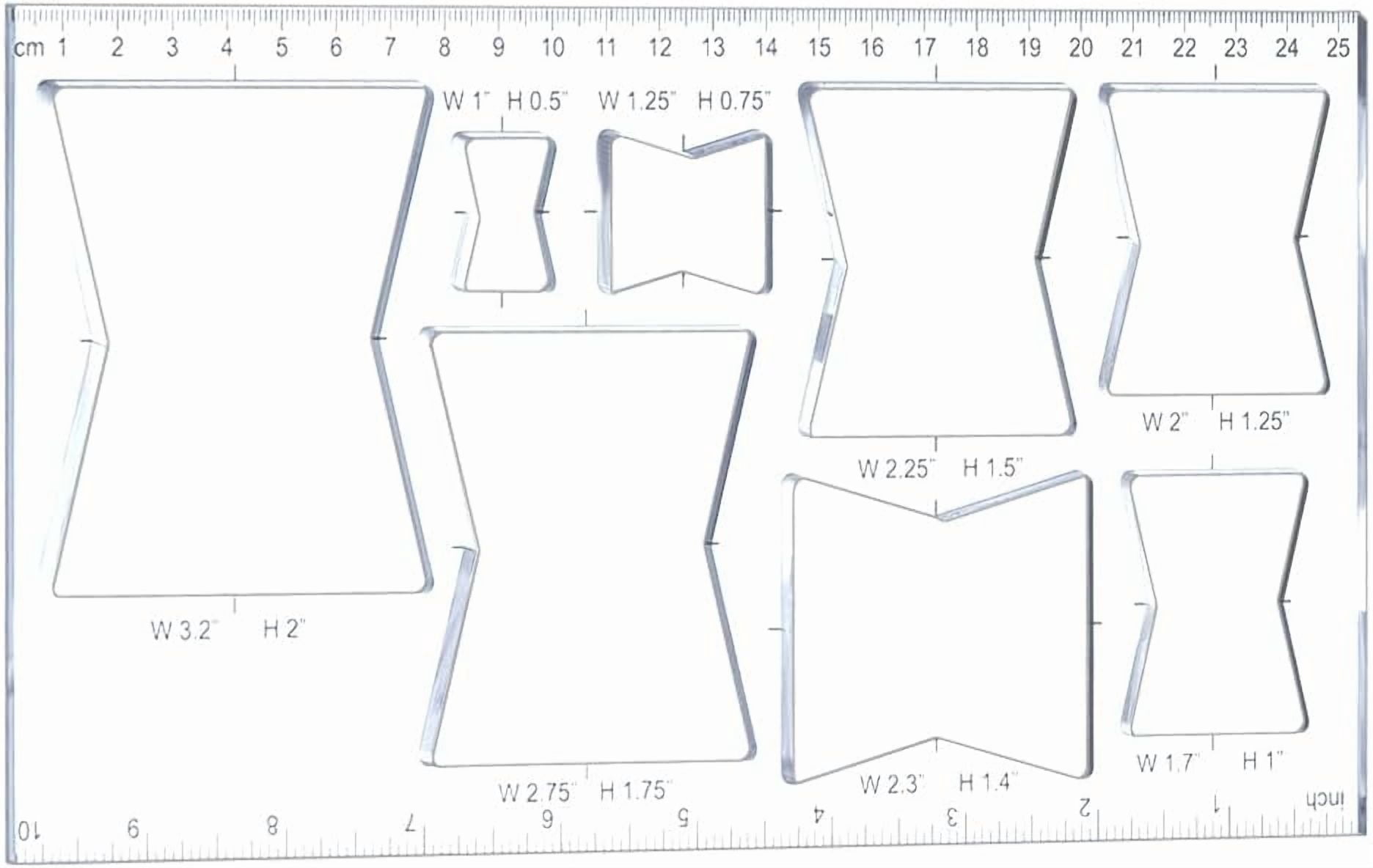 Butterfly Router Template Clear Acrylic Template Router Inlay Ribbon ...