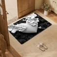 thumbnail image 1 of Butterfly Rug Non-Slip Door Mat Welcome Mat with 3D Flower Pattern for Entryway Bathroom Kitchen Indoor Outdoor Use(K), 1 of 6