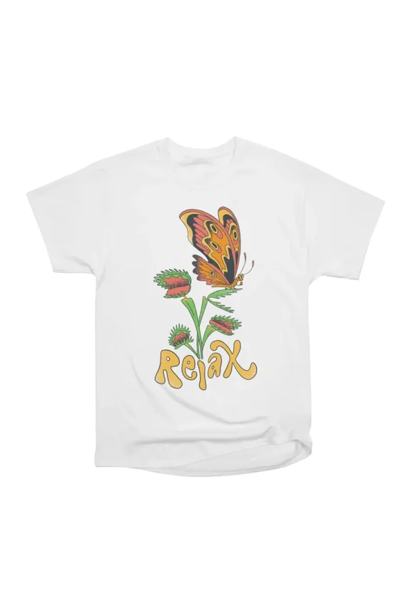 Butterfly Says Relax T-Shirt Tee Gift For Him Merch For Her Apparel For Friend