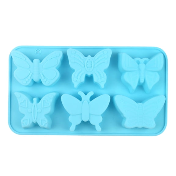 Butterfly Shape 6 Cavity Silicone Molds Mousses Ice Creams Dessert Maker For Valentines Day Baking Easy