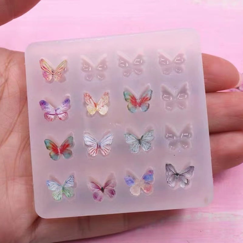 Butterfly Shape Epoxy Resin Molds Pendant Silcone Moulds For DIY Jewelry Mak WA