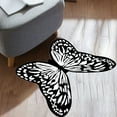 thumbnail image 1 of Butterfly Shape Rug Faux Fur Small Area Rug Non-Slip Floor Mat for Living Room Bedroom Home Decor Accent(A), 1 of 6
