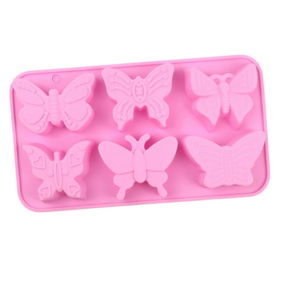 Butterfly Shape Silicone Baking Molds 6 Piece Set For Craft Mousses Ice Creams Chocolate Dessert Making Sturdy Kitchen T