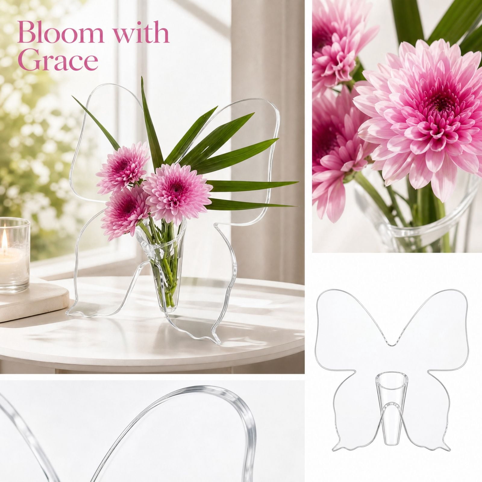 Butterfly Vases for Home Decor