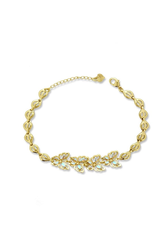 Butterfly Shaped Anklet bracelet, 6"+2" Inch Adjustable Size