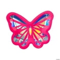 thumbnail image 1 of Butterfly-Shaped Iridescent Paper Dinner Plates, Birthday, Party Supplies, 8 Pcs, 1 of 1