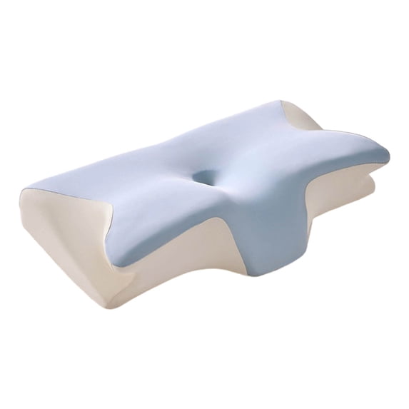 Butterfly-Shaped Memory Foam Neck Pillow, Contoured Support Cushion for Side Sleeping and Rest