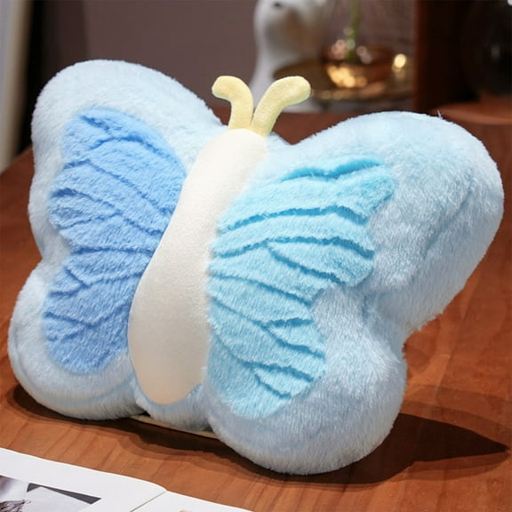 Butterfly Shaped Nap Pillow, Soft Plush Throw Cushion with Vibrant 3D Design – Multi-Use Backrest for Office, Car, Living Room, Study and Cozy Bedroom Relaxation