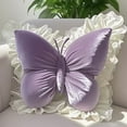 thumbnail image 1 of Butterfly-Shaped Plush Cushion Toy, Modern Ins-Inspired Design, Soft Plush Material for Waist Support, Perfect for Home Bedroom Living Room Car Use, Ideal Gift for Women, 1 of 3