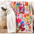 thumbnail image 1 of Carstens, Inc. Ultra Premium Super Soft Plush Sherpa Fleece Oversized Throw Blanket 54" x 68", Butterfly, 1 of 7