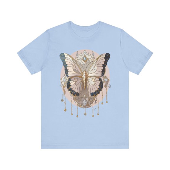 Butterfly Shirt, Shirt with Butterfly, Tee Shirt with Antique Butterfly