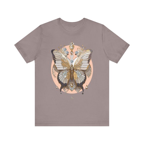 Butterfly Shirt, Shirt with Butterfly, Tee Shirt with Antique Butterfly
