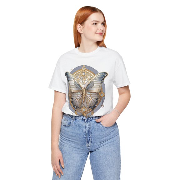 Butterfly Shirt, Shirt with Butterfly, Tee Shirt with Antique Butterfly