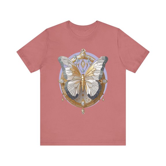 Butterfly Shirt, Shirt with Butterfly, Tee Shirt with Antique Butterfly