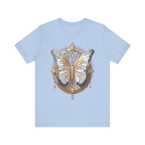 Butterfly Shirt, Shirt with Butterfly, Tee Shirt with Antique Butterfly
