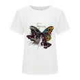 thumbnail image 1 of Butterfly Shirt Summer Tops for Men Graphic T-shirts, 1 of 5