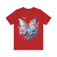 thumbnail image 1 of Butterfly Graphic Unisex 100 Cotton Lightweight Vintage Floral Design Jersey Tee 78, 1 of 15