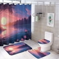 thumbnail image 1 of Butterfly Shower Curtain Sets with Rugs 4 Piece Rustic, 1 of 8
