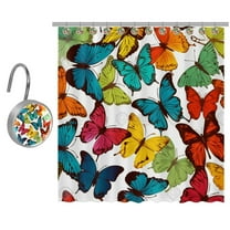 Butterfly Shower Curtain for Bathroom