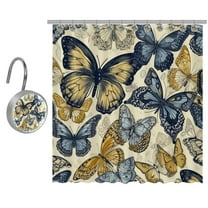 Butterfly Shower Curtain for Bathroom