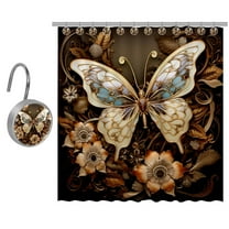 Butterfly Shower Curtain for Bathroom