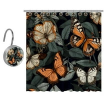 Butterfly Shower Curtain for Bathroom