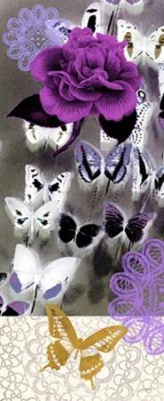 Butterfly Showers 1 Canvas Art - Evangeline Taylor (10 x 20)