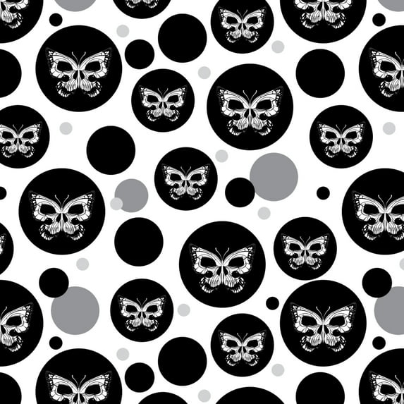 Butterfly Skull Insect Premium Gift Wrap Wrapping Paper Roll