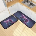 thumbnail image 1 of Butterfly Skull Kitchen Rugs Set Non Slip Mats Runner for Dining Room, 1 of 7