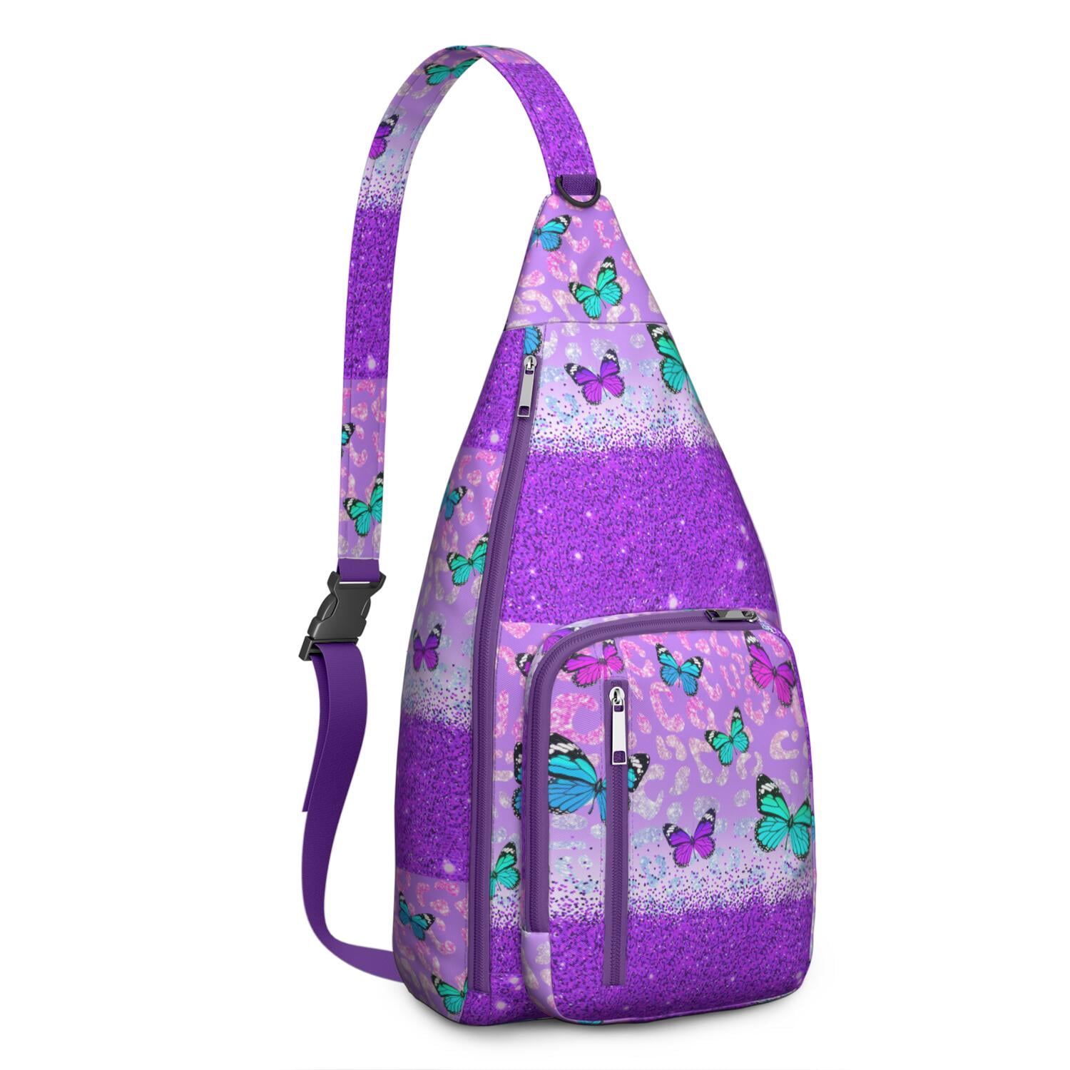 Butterfly Sling Backpack – Stylish Floral Crossbody Bag, Lightweight Shoulder Backpack for Travel, Hiking & Everyday Use