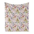 thumbnail image 1 of Butterfly Soft Flannel Fleece Throw Blanket, Different Types of Butterflies in Doodle Style Colorful Spring Thrill Print, Cozy Plush for Indoor and Outdoor Use, 50" x 70", Multicolor, by Ambesonne, 1 of 6