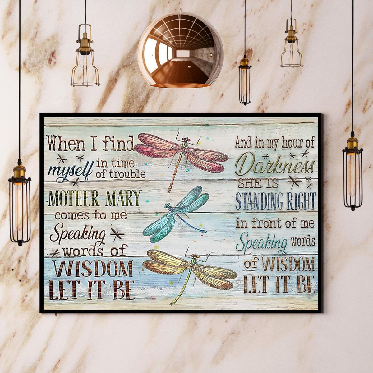 Butterfly Speaking Words Of Wisdom Let It Be Paper Poster No Frame ...