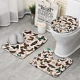 thumbnail image 1 of Butterfly Species Chart Bathroom Rugs Sets 3 Piece,Toilet Cover Set,Absorbent Non Slip Bathroom Mats Sets with U-Shaped Contour Rug Toilet Rug Set, 1 of 5