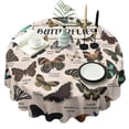 thumbnail image 1 of Butterfly Species Chart Round Tablecloth 60"x60",Wrinkle Wipeable Table Cloth for Kitchen Dining Room Picnic Patio Party, 1 of 6