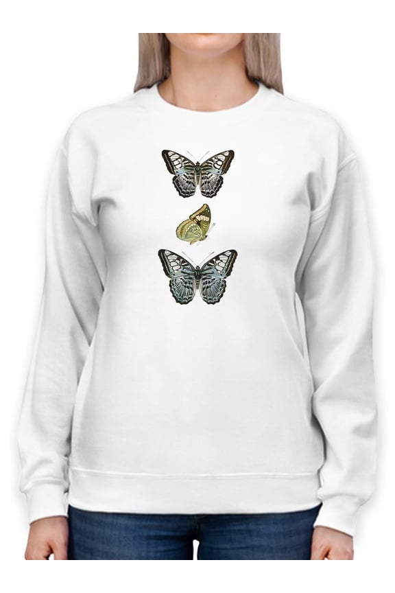 Butterfly Specimen I Sweatshirt Women -Vision Studio Designs, Female 5X-Large