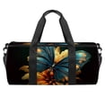 thumbnail image 1 of Butterfly Sports Bag, Gym Bag, Weekender Bag, Luggage Bag, Size 17.7 Inches. Interior Zipper Pocket. Large Capacity., 1 of 6