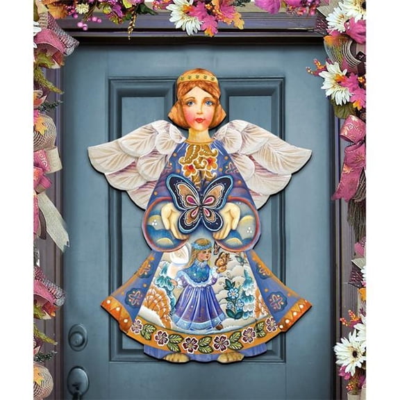 Butterfly Spring Angel Door Hanger