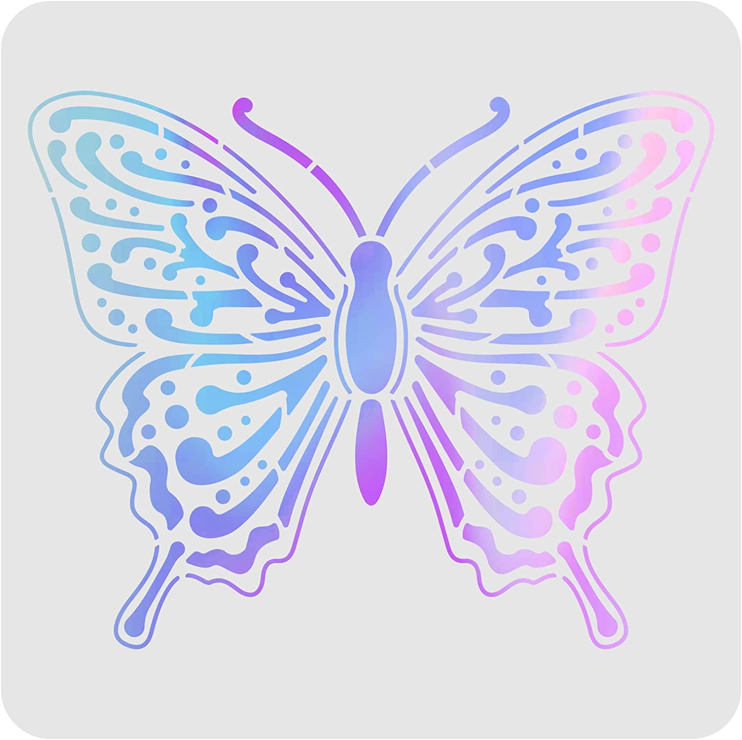  NBEADS Butterfly Stencil, Spring Butterfly Drawing Templates  Reusable Plastic Stencils DIY Art and Craft Stencils 11.8×11.8 Inch for  Painting on Wood Canvas Paper Furniture Wall : Arts, Crafts & Sewing