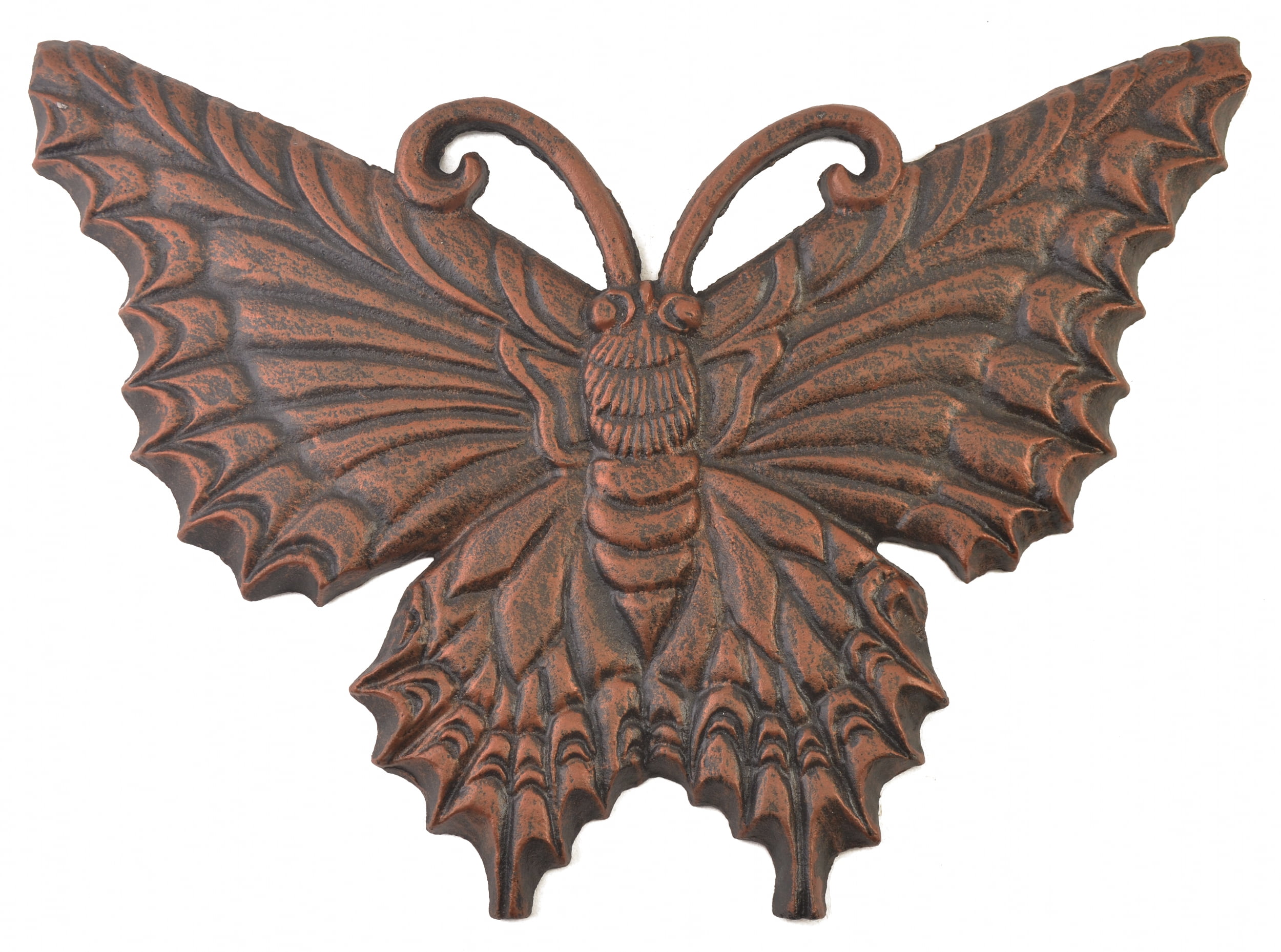Bronze Butterfly Cast Iron Stepping Stone 17" Long