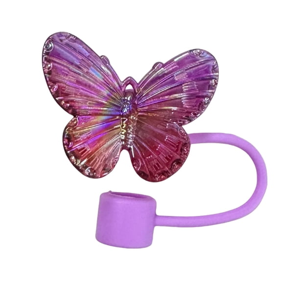 Butterfly Straw Cover*1Pc Clearance! Trendy Butterfly Lid 10Mm Design Suitable for Reusable Cups Innovative Drinking Experience Material for and Use