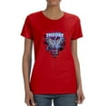 thumbnail image 1 of Butterfly Strike Lightning Shaped T-Shirt Women -Image by Shutterstock, Female XX-Large, 1 of 4