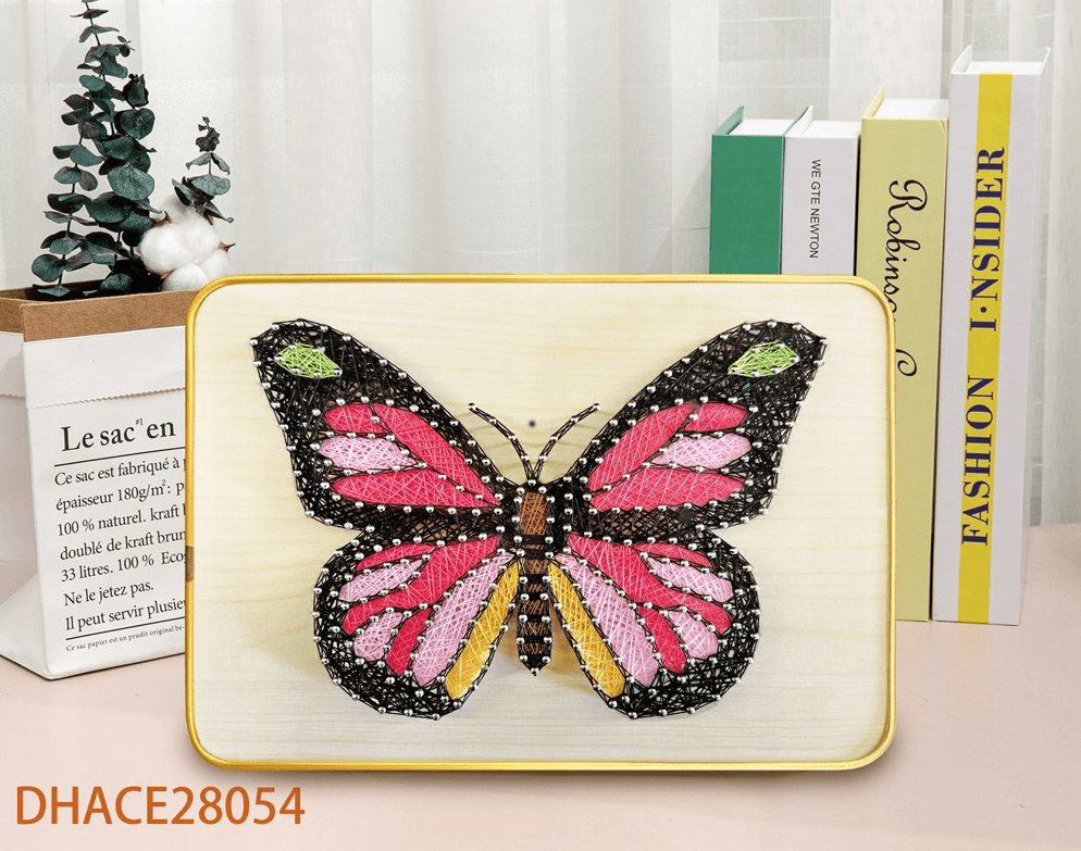 Butterfly String Art Kit with Stand. Simple Decorative DIY String Art Craft Kit M1-3 DHACE28054