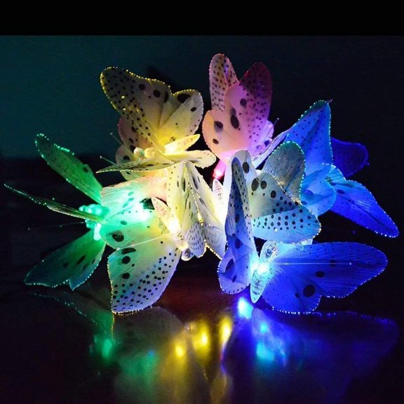 Butterfly String Lights with Remote USB Powered Waterproof 8 Modes Indoor Outdoor Lighting