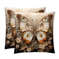 thumbnail image 1 of Butterfly Stylish Velvet Throw Pillow Covers Inserts Set of 2 for Bed & Chair - Unique Patterns, 16x16, 18x18, & 20x20 Inches for Any Occasion!, 1 of 6